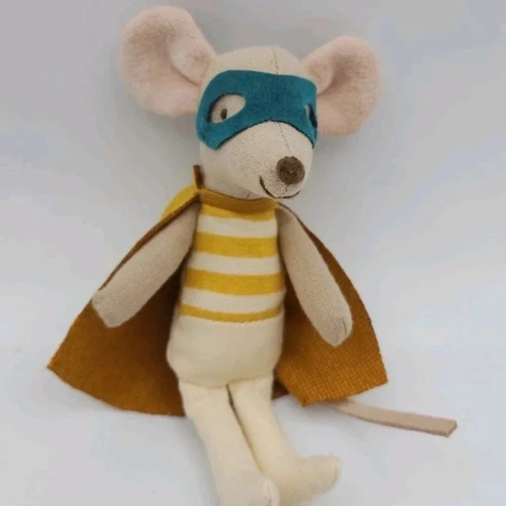 Maileg MOUSE SUPER HERO Little Brother Matchbox Danish Design NEW with box